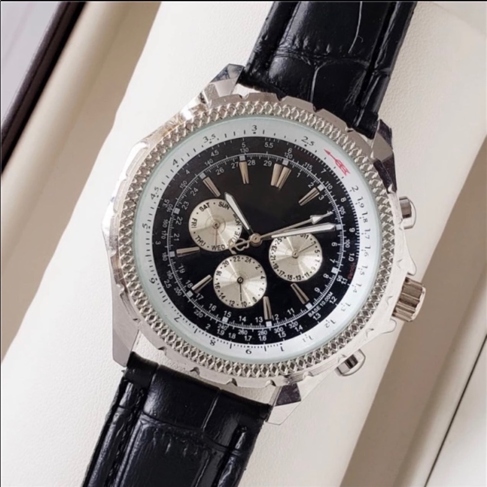 Luxury Watch for men - Bright - Black/Brown Color - NEW